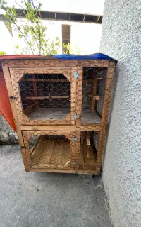 قفس پرنده چوب نراد