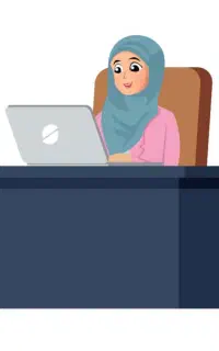 استخدام خانم مسلط به کامپیوتر