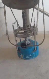 چراغ گازی قدیمی فرانسوی Lampe Bleue بدون توری