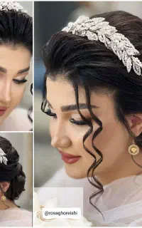 آموزش میکاپ شینیون رنگ وکراتین و اصلاح صورت و ابرو