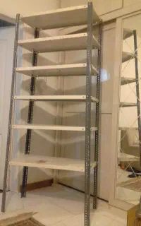 قفسه فلزی سوپری دیواری و چهارپایه