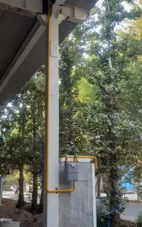 جوشکاری وخورده کاری لوله کشی گاز آتش نشانی
