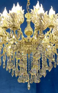 لوستراسکای لاله مدل دوگل اصل برنج24شعله سرپیچh7joo