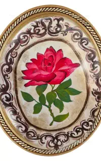 قاب عکس گل رز هنری