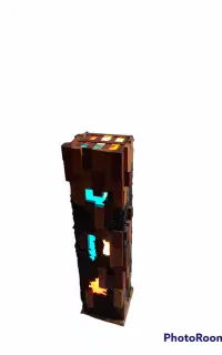 آباژور چوبی و سنگ کار شده