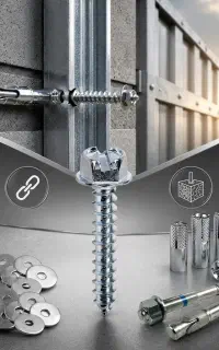 پیچ رولپلاک واشر تخت والپست