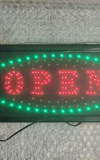 تابلو ثابت مدل open رقص نور و چشمکزن