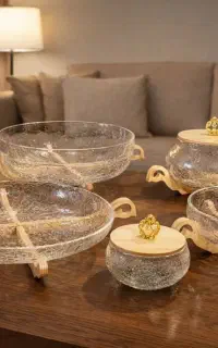 سرویس پنج تیکه پذیرایی آبگز زیره چوب