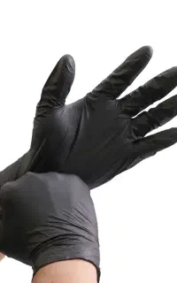 دستکش وینیل مشکی
