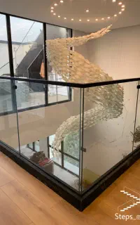 نرده شیشه ای طراحی - اجرا