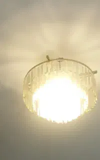دو عددلوستر کریستال 45سانتی