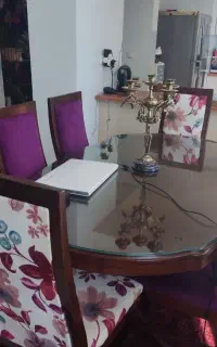 میز ناهار خوری تمام چوب شش نفره