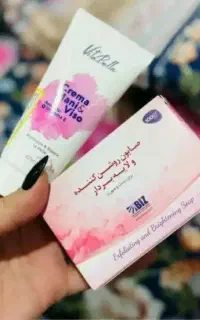 صابون وکرم روشن کننده ولایه بردار