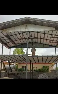 جوشکاری انواع اسکلت فلزی.ساخت سوله های سبک شیروانی