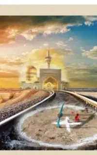 گنبد طلایی حرم پاک رضوی/