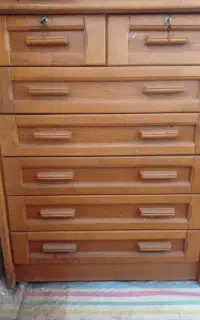 درایور 7کشویی کارکرده ساخته شده با چوب درخت گردو