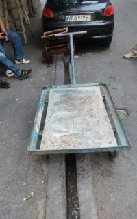 گاری ۴چرخ کف فلزی