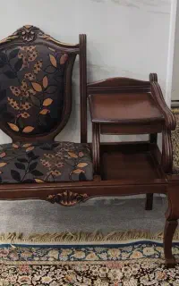 میز تلفن چوبی