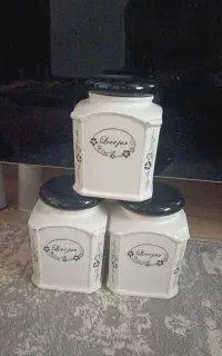 سه عدد بانکه سرامیکی بزرگ
