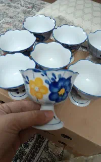ظروف گل پنبه ای قدیمی