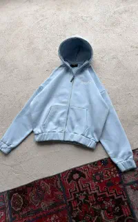 سوئیشرت اورجینال Drop Size آبی آسمانی سایز L