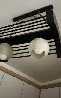 ۲ عدد لوستر مدرن مشکی