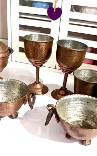 ظروف مسی تزیینی و قابل استفاده