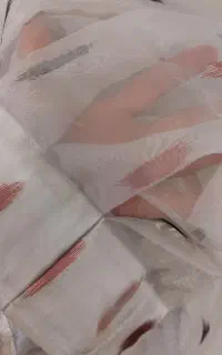 پرده ی حریر دوخته و آماده