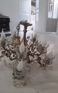 لوستر برنز  پنج شاخه ده شعله سالم