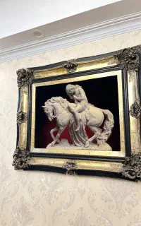 تابلوفرش لیدی گودیوا دستبافت چله ابریشم