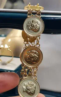 دستبند سکه ای شاه و پسر