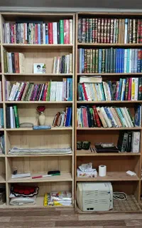 کتابخانه چوبی سفارشی سالم