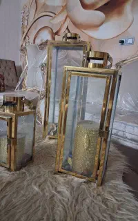 فانوس دکوری با شمع