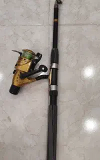 لنسر ماهیگیری با چرخ و تمامی لوازم