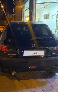 پژو ۲۰۶ تیپ ۵ مدل ۱۳۹۳ مشکی رخ اسپرت