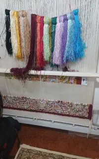 قالی زرع و نیم تمام ابریشم