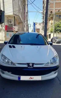 206تیپ2مدل 98بیرنگ رنگ سفید 10ماه بیمه