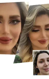 تخفیف میکاپ شینیون دکلره مش فیبروز