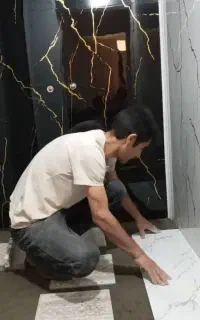 کاشیکاری با چسب، سرامیک کاری کاشی کاری ،تخریب