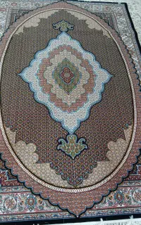 یک جفت فرش۹متری نو ماهی خوش رنگ نگین مشهد