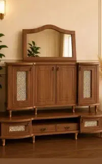 ست میز تلویزیون و اینه و کنسول زیبا و جذاب