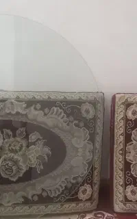 شیشه گرد میز مهمان