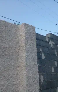 بنایی سیمان کاری کمچه تگری دیوار حیاط