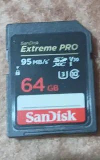 رم دوربین 64GB /sanDisk/کاملا سالم ونو