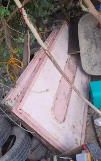 درب حیاط ۳ لنگه