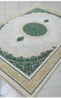 فرش سبز1000شانه/9متری خاتم با برند معتبر