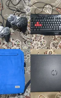 لپ‌تاپ hp به همراه وسایل جانبی