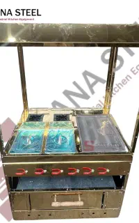 سنگ ۴۰*۶۰دو عددسرخکن دوعددشعله پیتزا دار(سنااستیل)