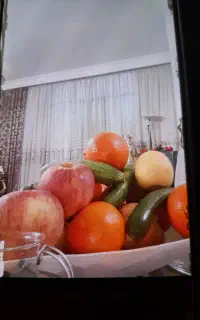پرده کتان با دستک