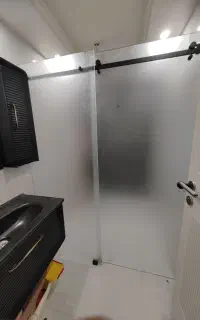 شیشه سکوریت مستر حمام شیشه ای کابین دوش حمام